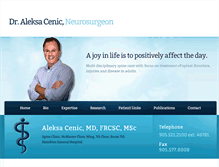 Tablet Screenshot of drcenic.com